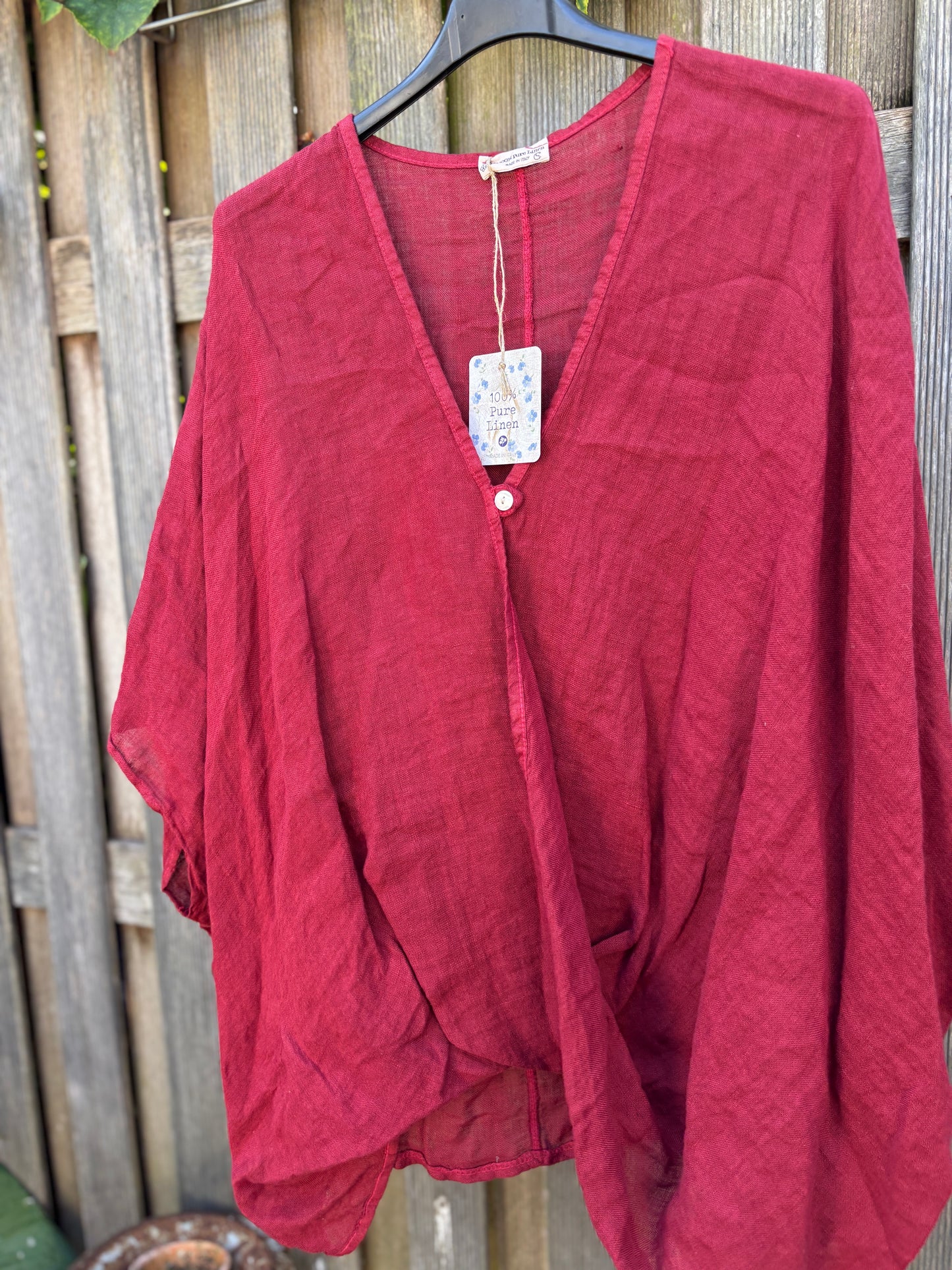 Linnen blouse voor de ruime maat