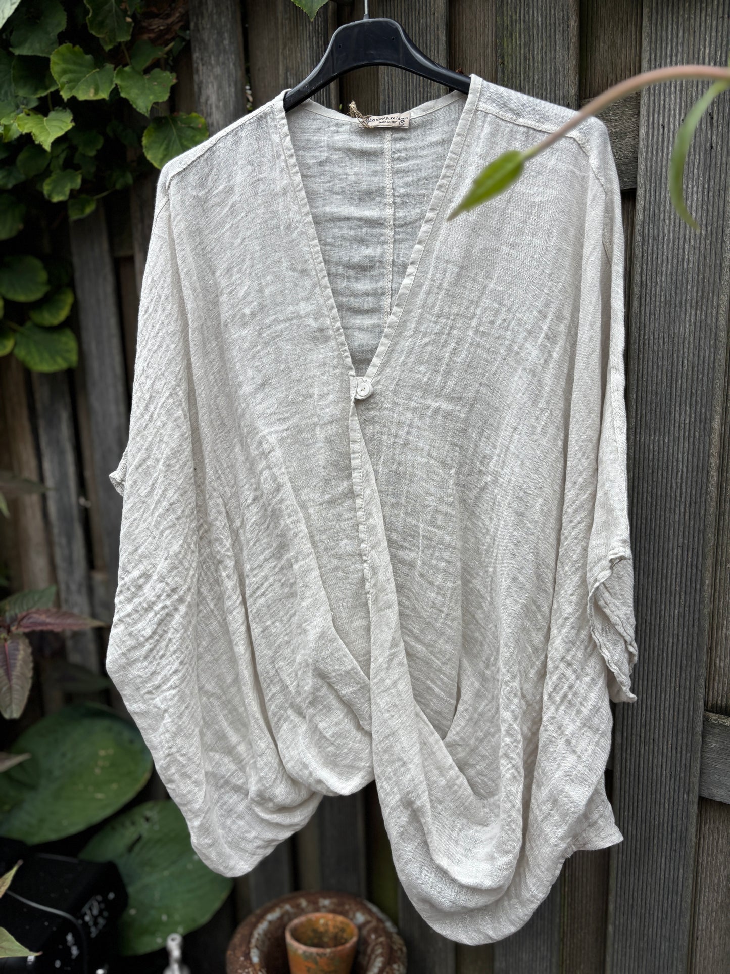 Linnen blouse voor de ruime maat