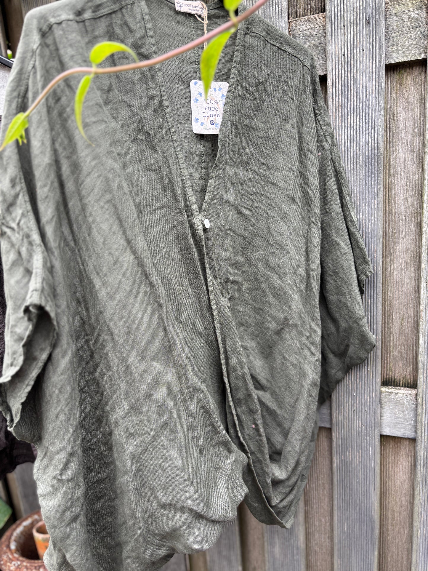 Linnen blouse voor de ruime maat