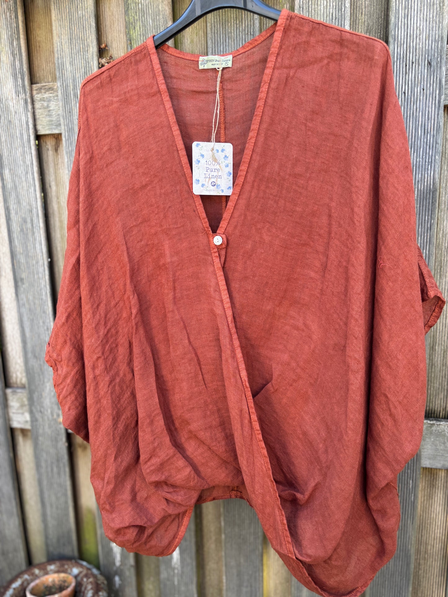 Linnen blouse voor de ruime maat