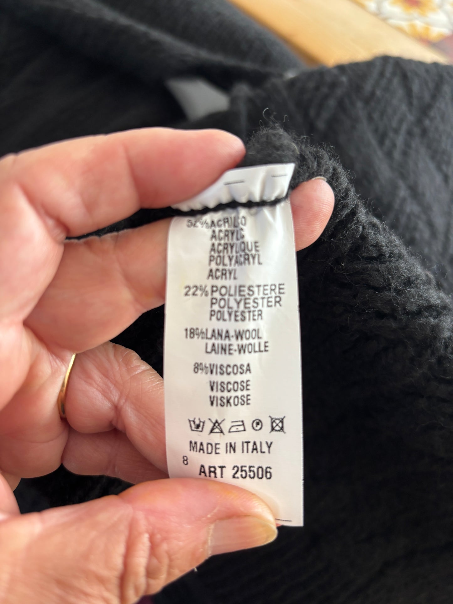 Lang vest zwart