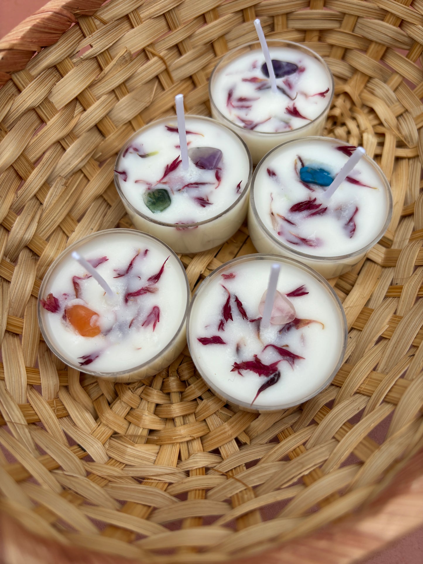 Waxinelichtjes nature