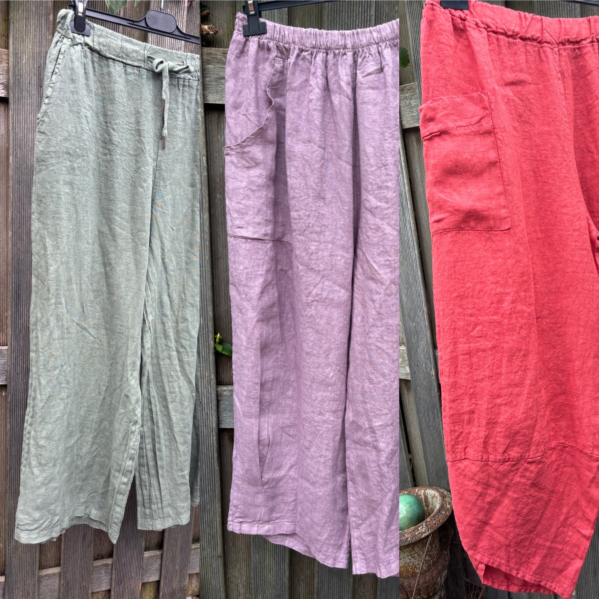 Linnen broek Roos