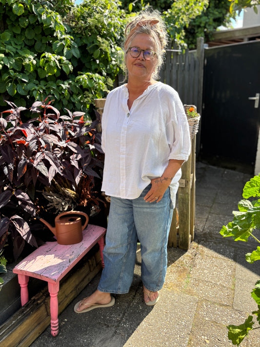 Blouse linnen/katoen