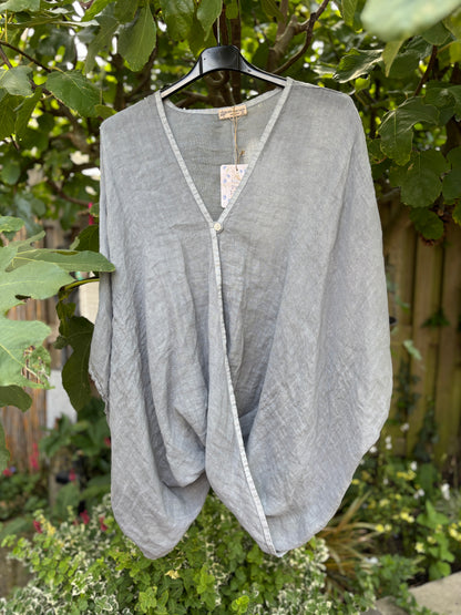 Linnen blouse voor de ruime maat