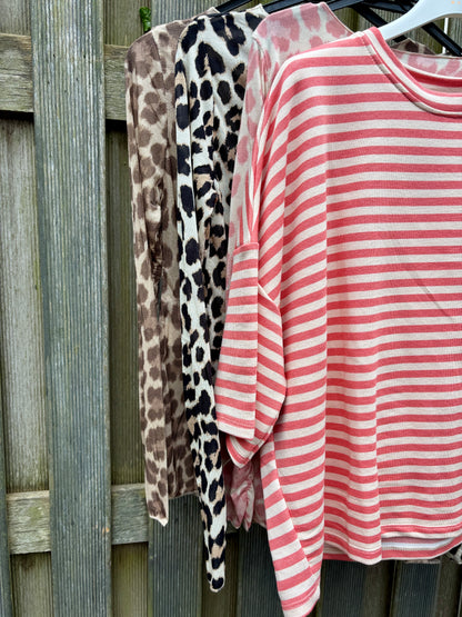Streepshirt korte mouw
