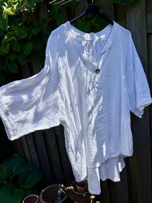 Blouse linnen/katoen