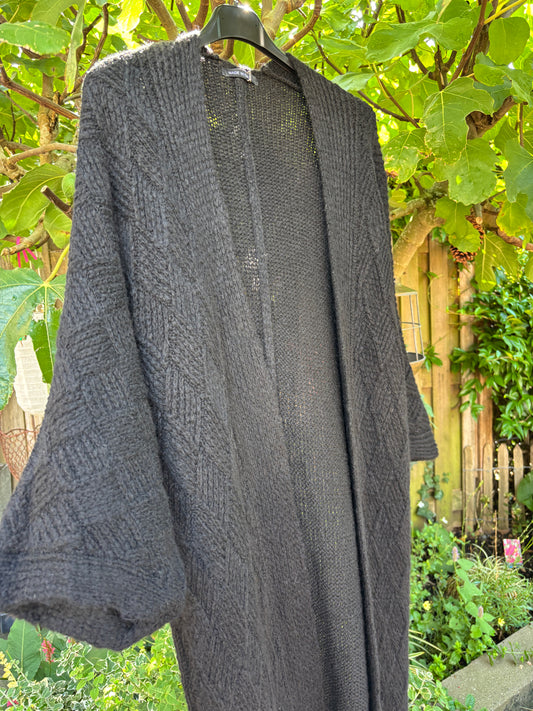 Lang vest zwart