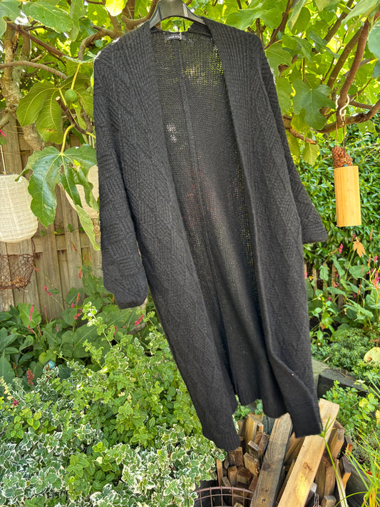 Lang vest zwart