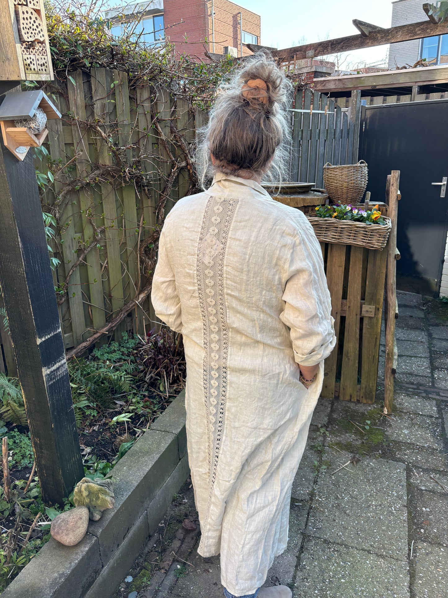 Linnen overblouse/kimono
