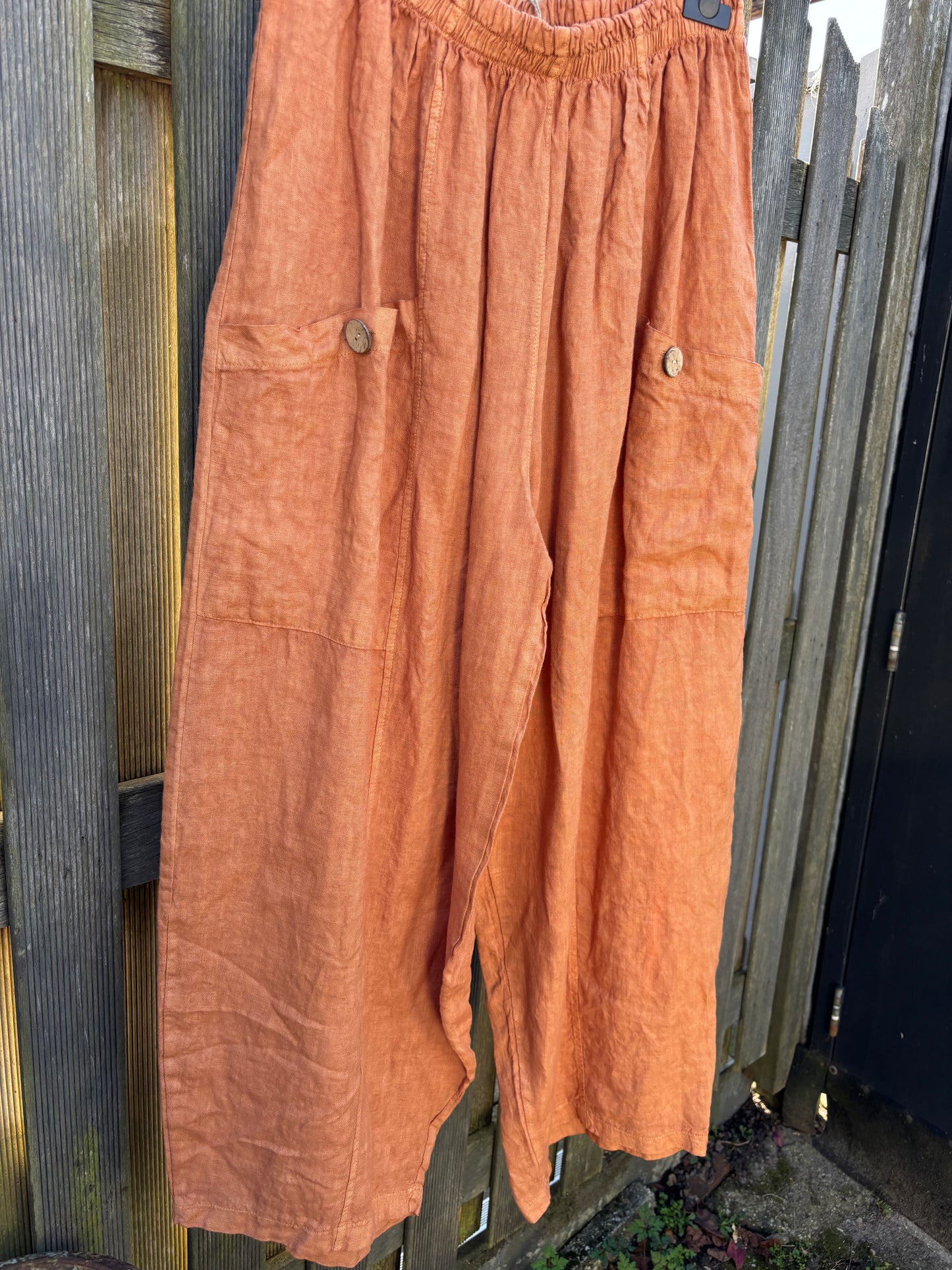 Linnen broek ruime maat